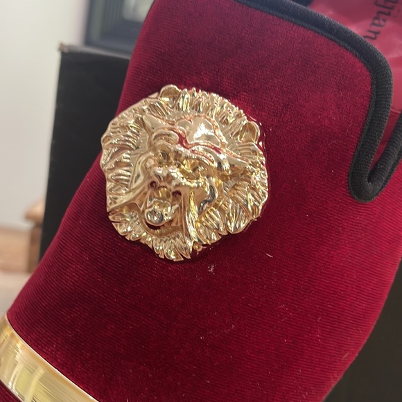 Red Velvet Loafers - Picture 2 of 10